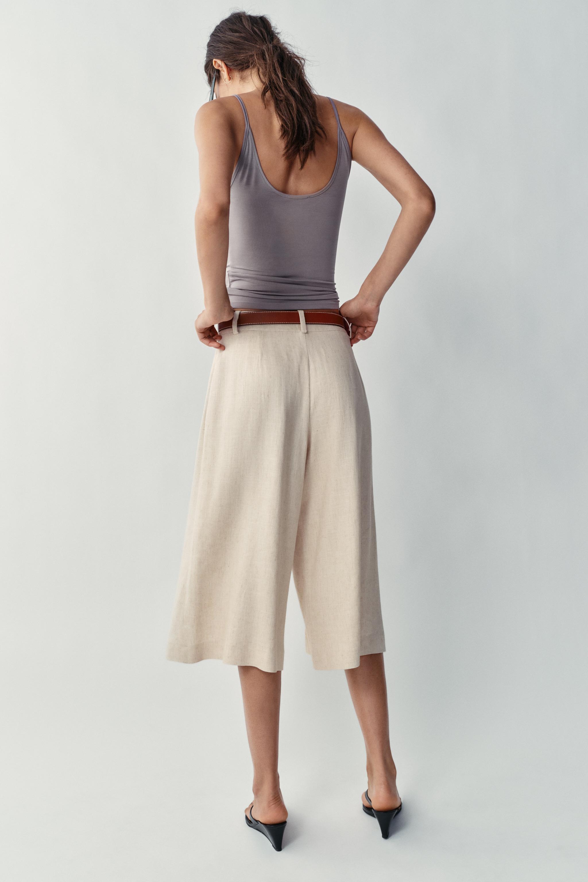 LONG BELTED SHORTS